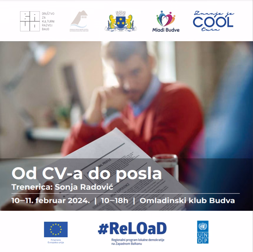 Besplatna dvodnevna obuka za mlade u Budvi