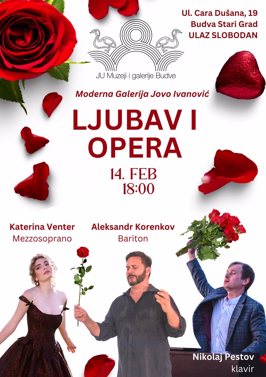 „Ljubav i opera” u Modernoj galeriji „Jovo Ivanović“ na Dan zaljubljenih