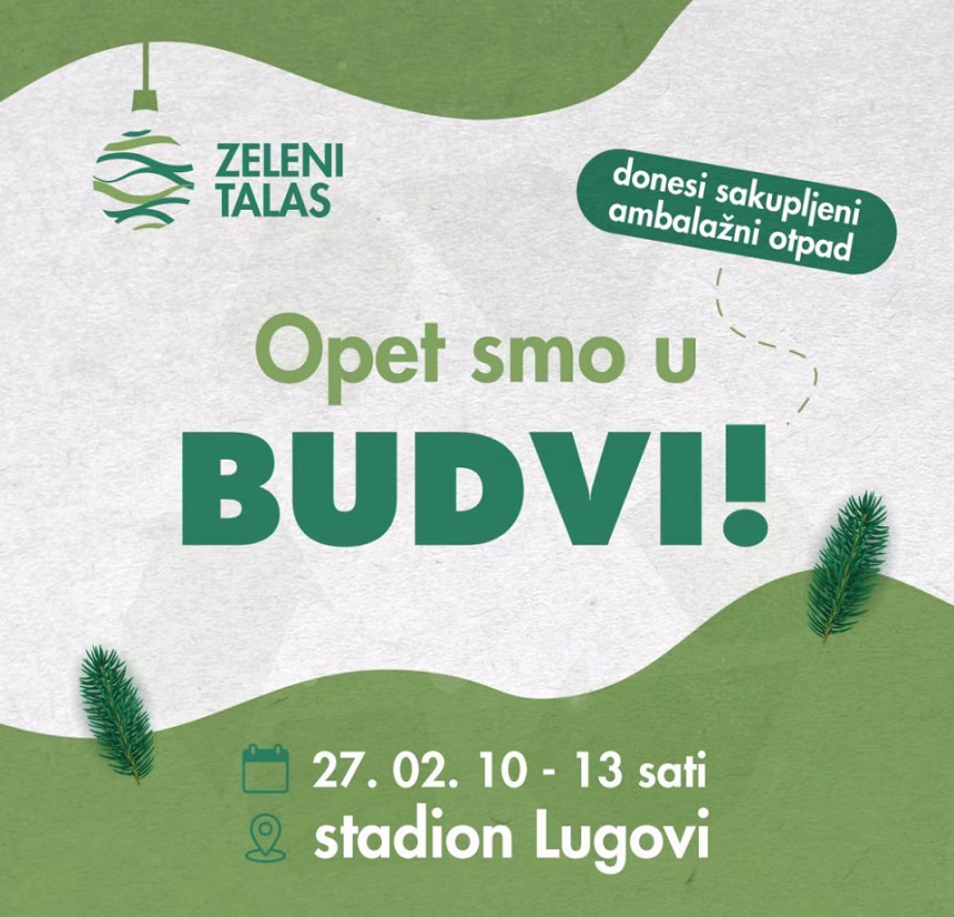 „Zeleni talas” ponovo u Budvi, daj svoj doprinos očuvanju životne sredine