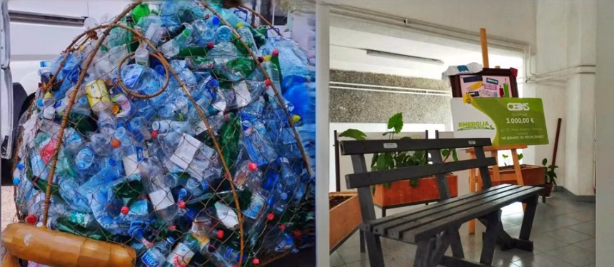 Lijepe vijesti: OŠ „Mirko Srzentić” dobila EKO klupu izrađenu od 12.000 čepova za najveći doprinos reciklaži