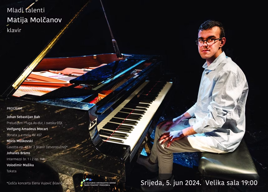 Solistički nastup Matije Molčanova u Podgorici