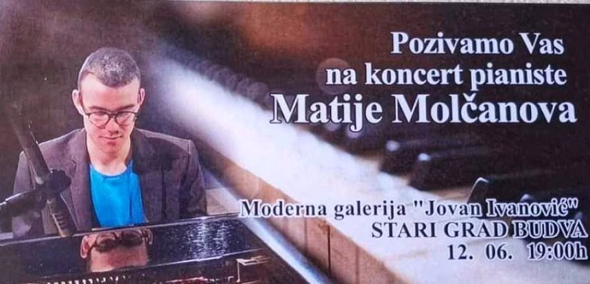 Koncert Matije Molčanova 12. juna u Modernoj galeriji