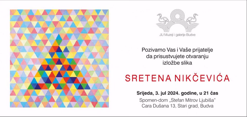 Izložba slika Sretena Nikčevića večeras u Budvi