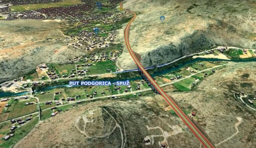 (VIDEO) Pogledajte kuda će proći dionica auto-puta oko Podgorice