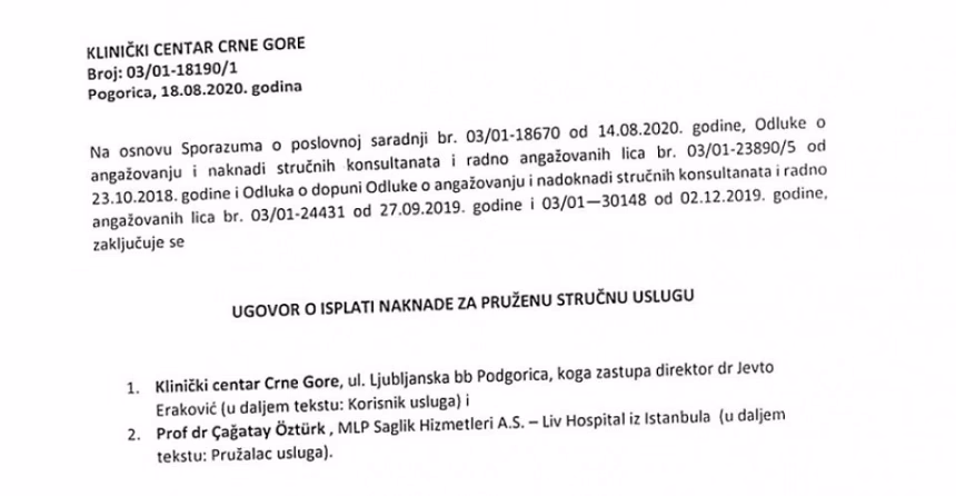 Ortoped iz Turske za dva dana u KCCG zaradio 79.500 eura