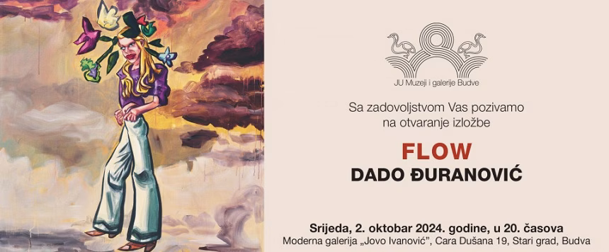 Izložba „Flow” Dada Đuranovića u Modernoj galeriji „Jovo Ivanović” biće otvorena u srijedu