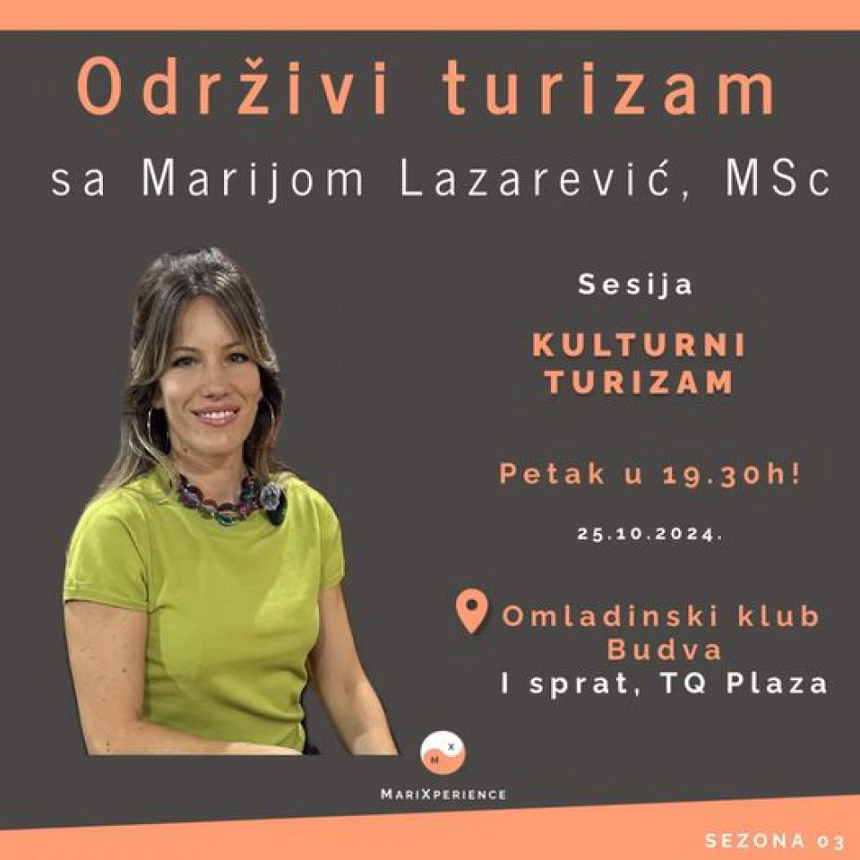 Radionica „Kulturni turizam” sjutra u Budvi