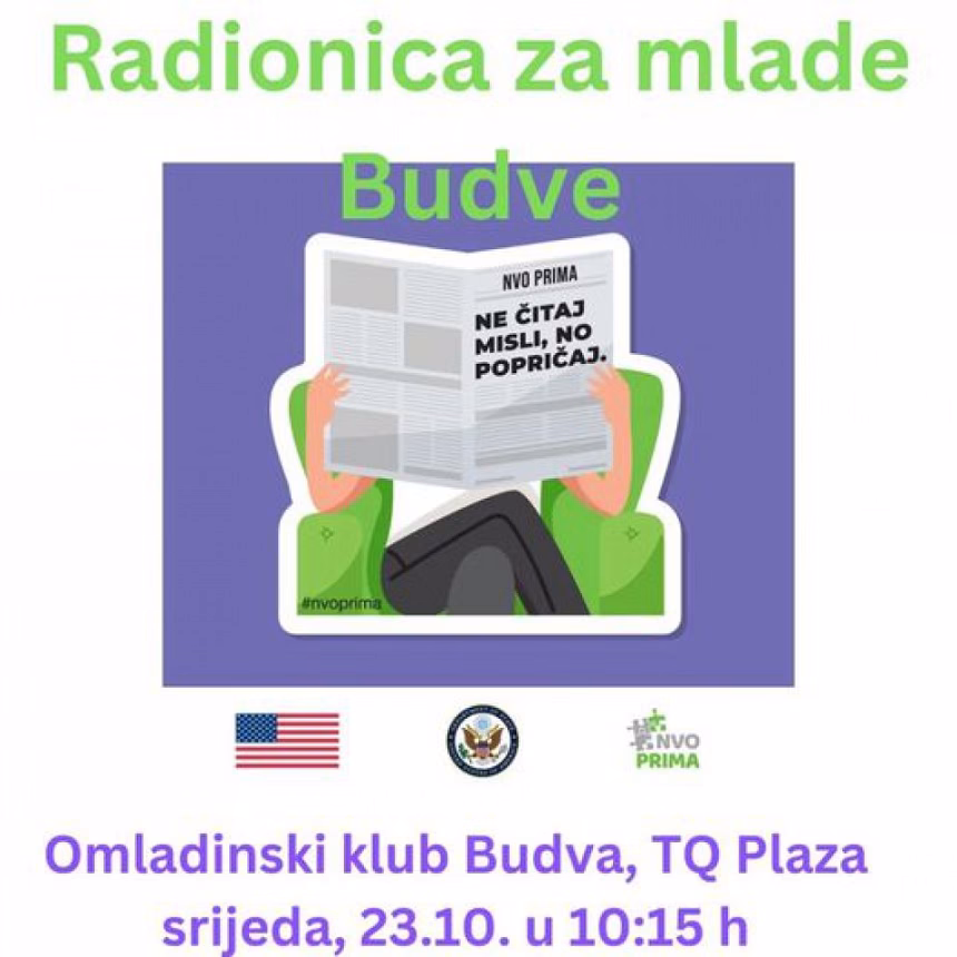 Radionica „Zdrave veze - rodno nasilje u vezama mladih” sjutra u Omladinskom klubu