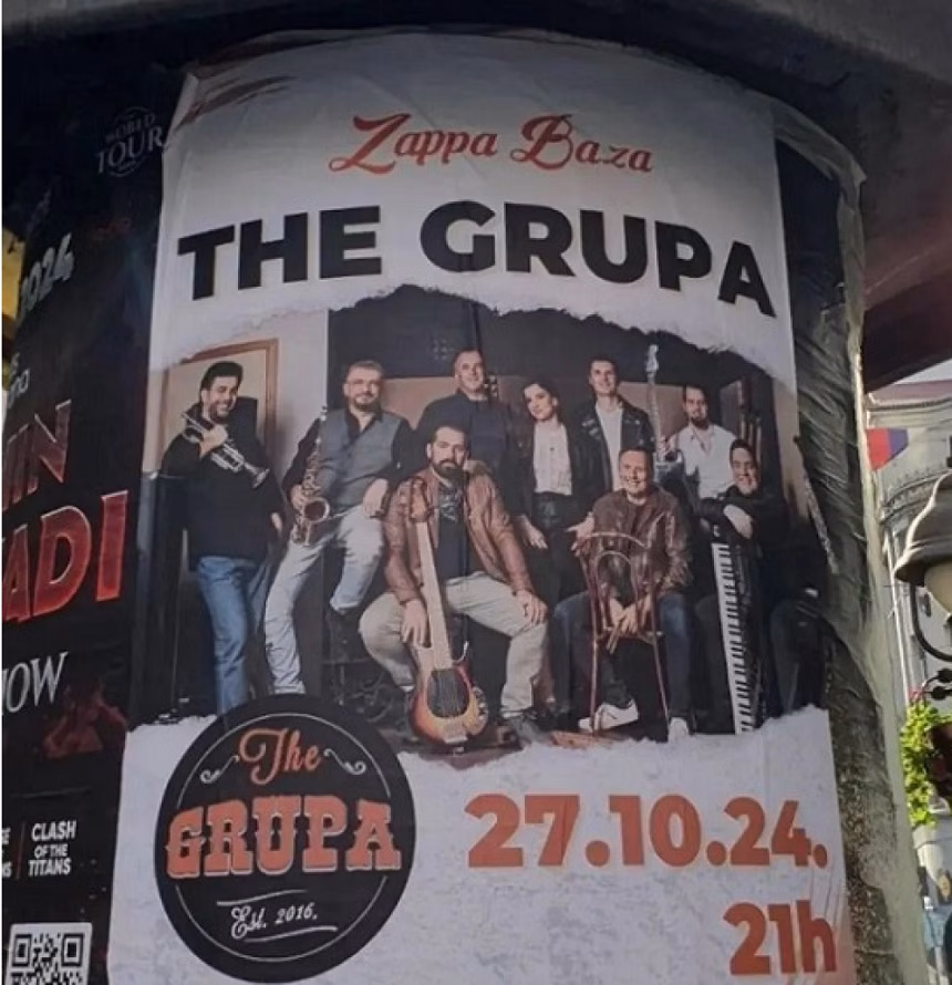 Medijska i koncertna promocija benda The Grupa u Beogradu