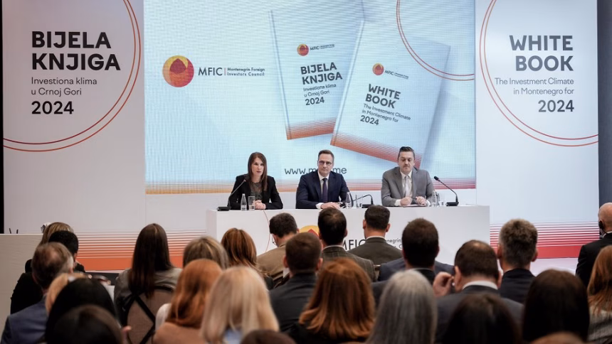 Predstavljena Bijela knjiga Savjeta stranih investitora u Crnoj Gori: Indeks lakoće poslovanja za 2024. zabilježio blagi rast