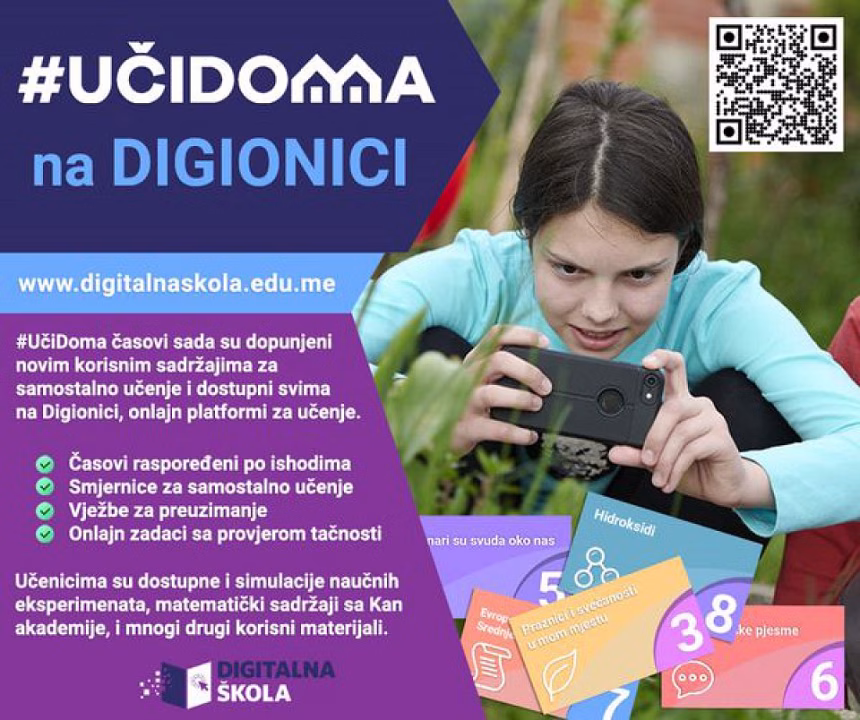 Video lekcije sa #UčiDoma dostupne su na platformi Digionica
