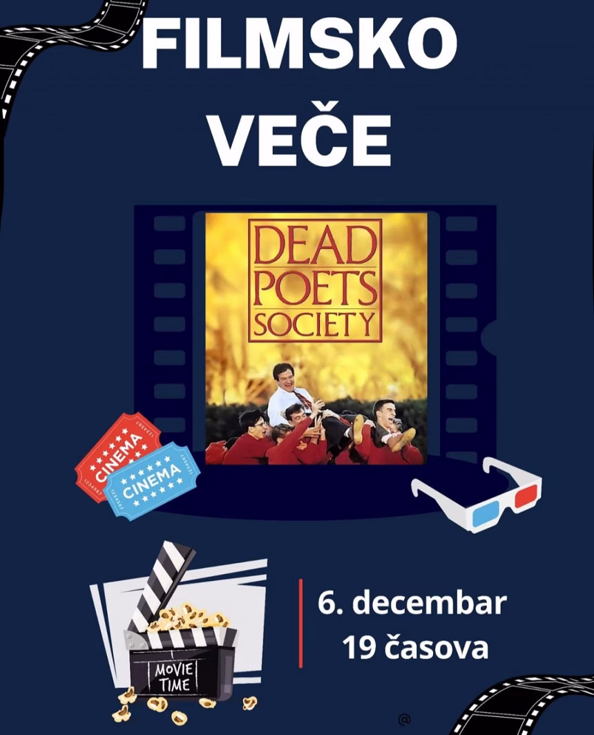 Filmsko veče u Budvi: Ovog petka na repertoaru „Društvo mrtvih pjesnika”