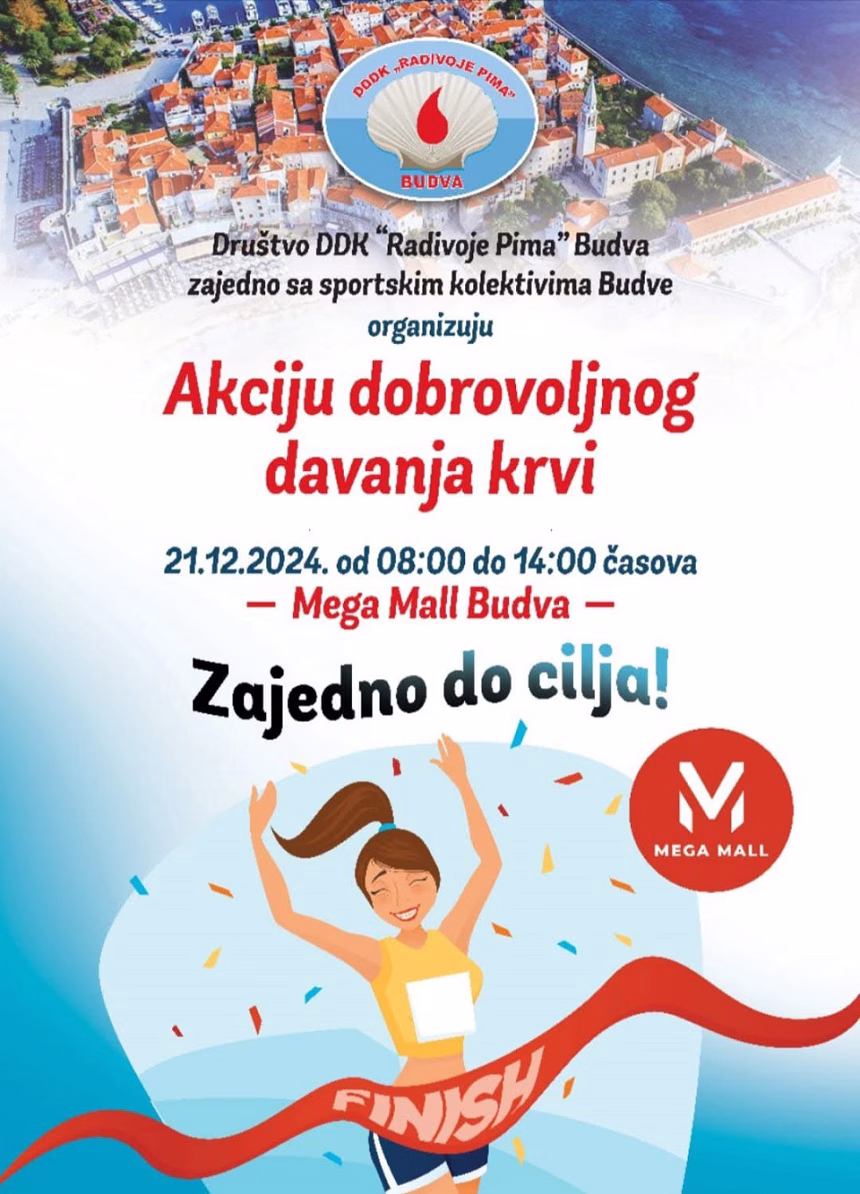 Akcija dobrovoljnog davanja krvi u Budvi