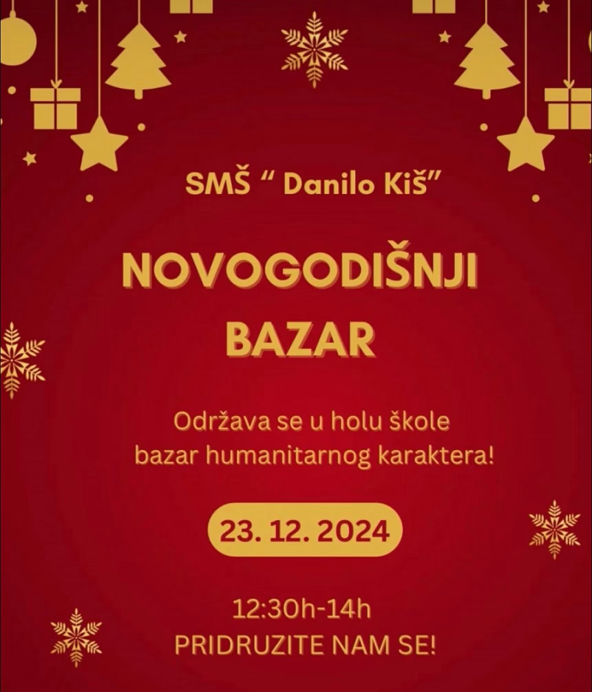 Humanitarni novogodišnji bazar u SMŠ „Danilo Kiš“