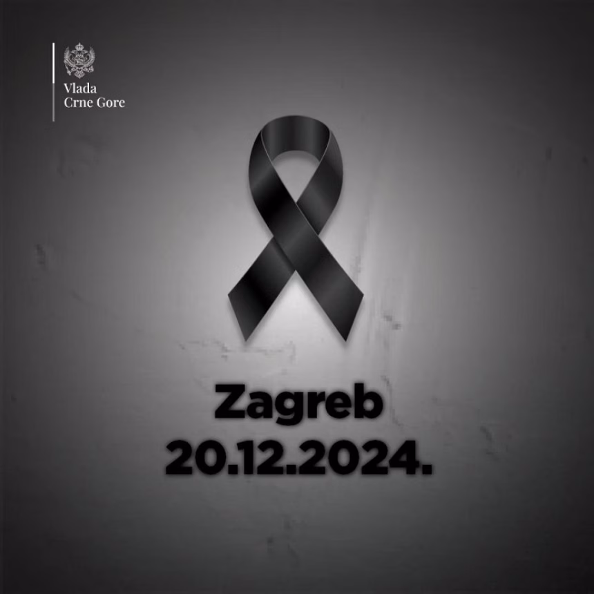U Crnoj Gori danas Dan žalosti zbog tragedije u Zagrebu