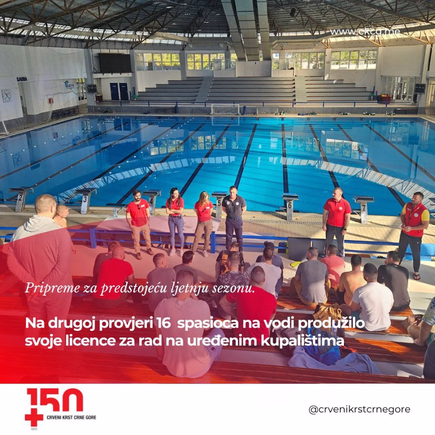 Sljedeća provjera za spasioce na vodi zakazana za 16. mart u Budvi