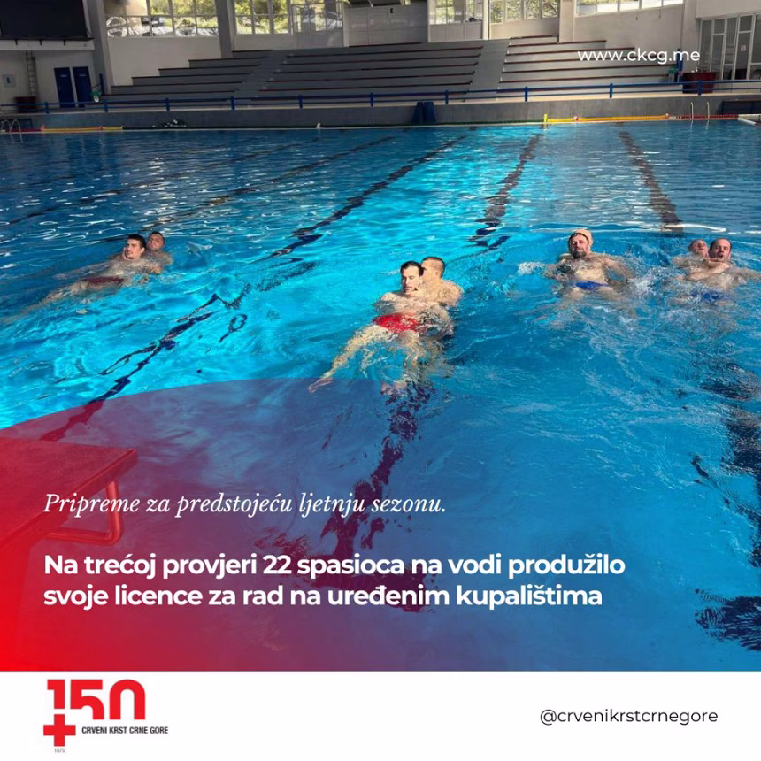 Želiš da postaneš spasilac na vodi? Naredna obuka u Budvi 21. marta