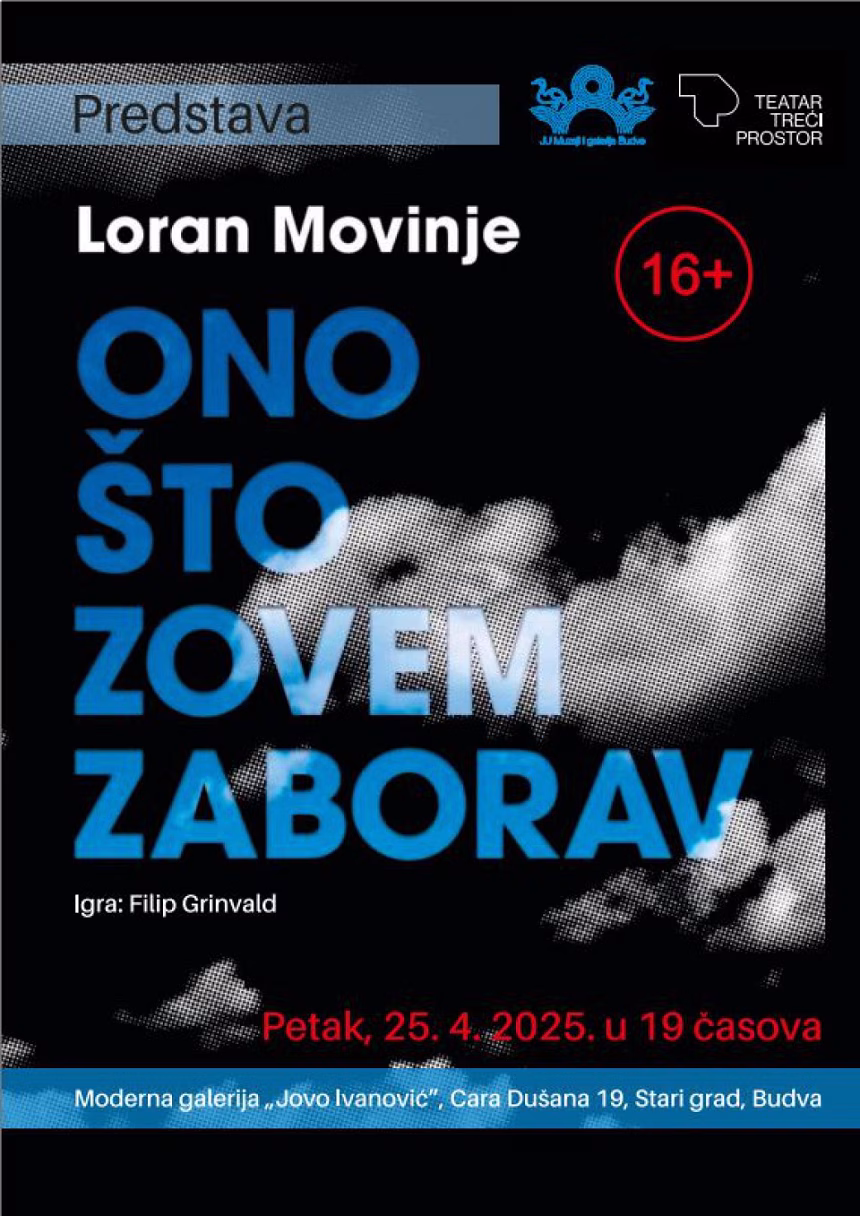 Predstava Lorana Movinjea večeras u Modernoj galeriji