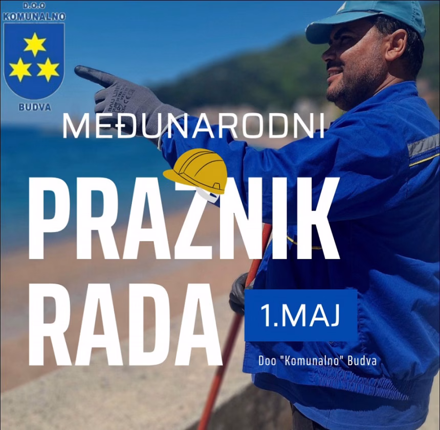 Komunalno Budva čestita 1. maj
