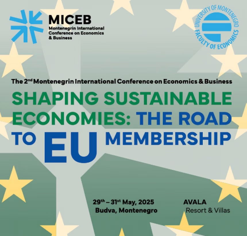 Krajem maja u Budvi o oblikovanju održivih ekonomija i članstvu u EU