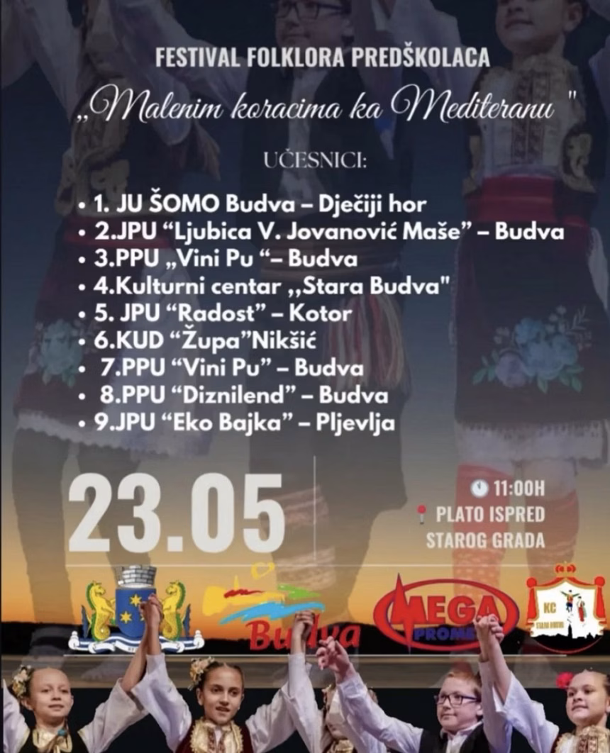 Predškolci ovog petka slave tradiciju ispred Starog grada