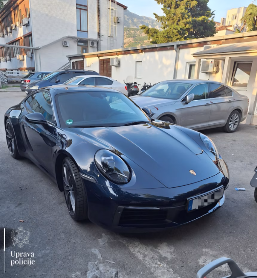 U Budvi oduzet Porsche sa potjernice