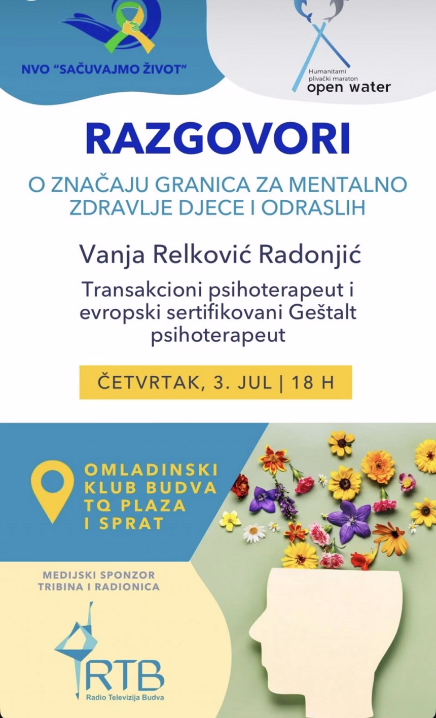 Vanja Relković Radonjić danas na tribini o mentalnom zdravlju