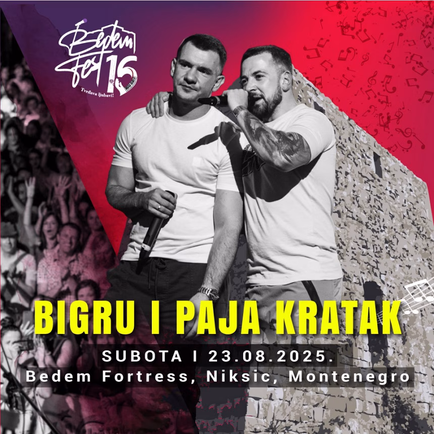 Regionalna hip hop elita na 16. Bedem festu: Brut, Ajs Nigrutin i Bigru i Paja kratak za magiju na tvrđavi