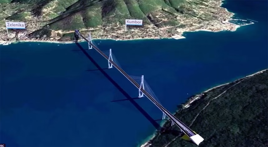 (VIDEO) Od Paštrovačke gore do Sutorine: Evo kako bi izgledala brza cesta na Jadranu sa mostom kod Kumbora