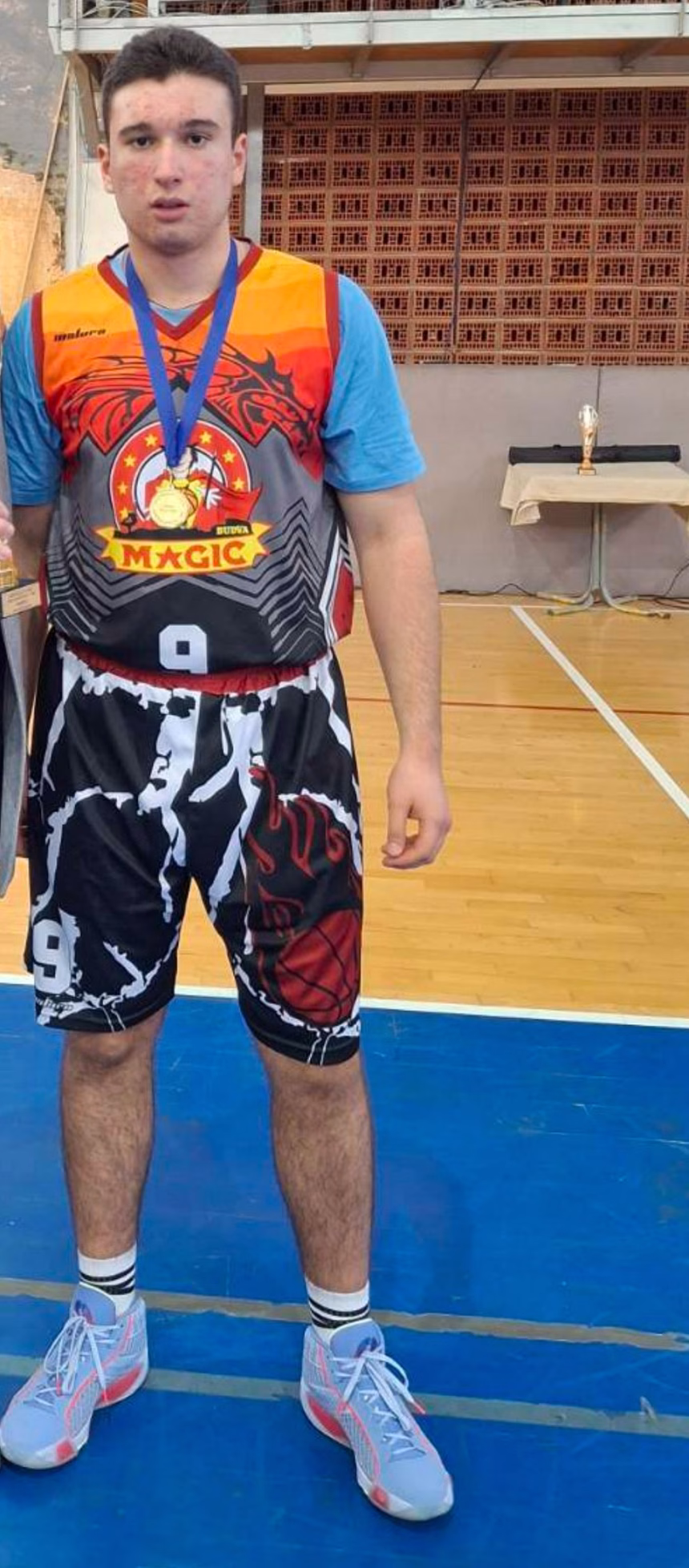 Kapiten juniora KK Magic Basket, Vuk Vujnić, na probi u KK Mega