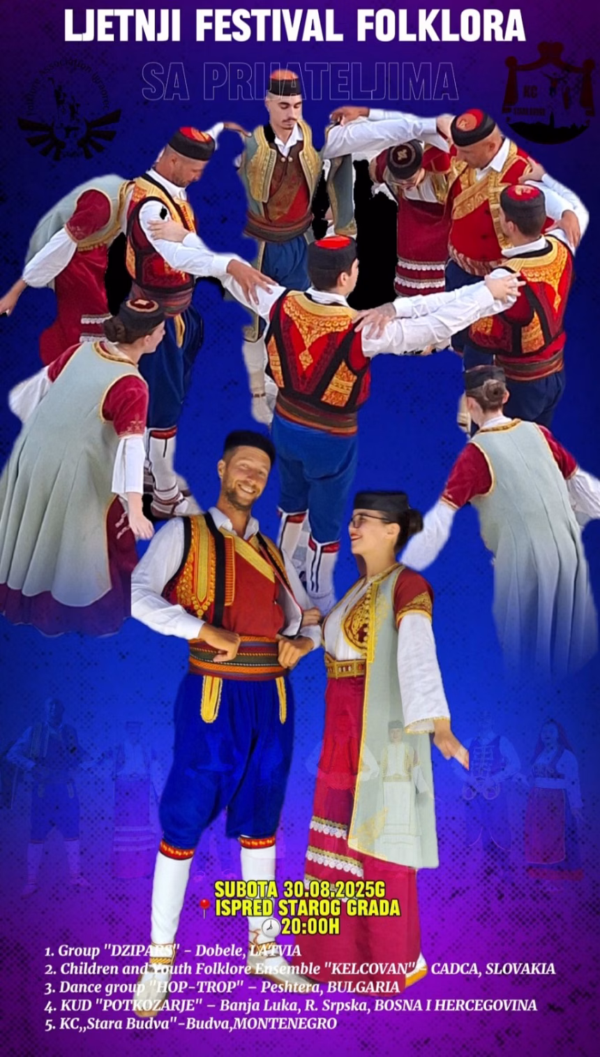 KC Stara Budva večeras ispred Starog grada