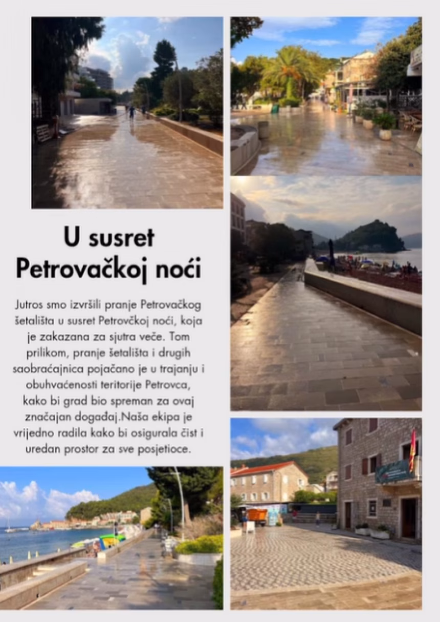 Petrovac spreman za Petrovčku noć, oprano šetalište i saobraćajnice