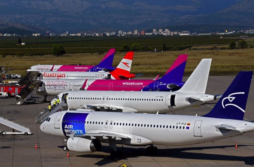 Crnu Goru sa svijetom povezuje osam, a Albaniju 37 avio-kompanija
