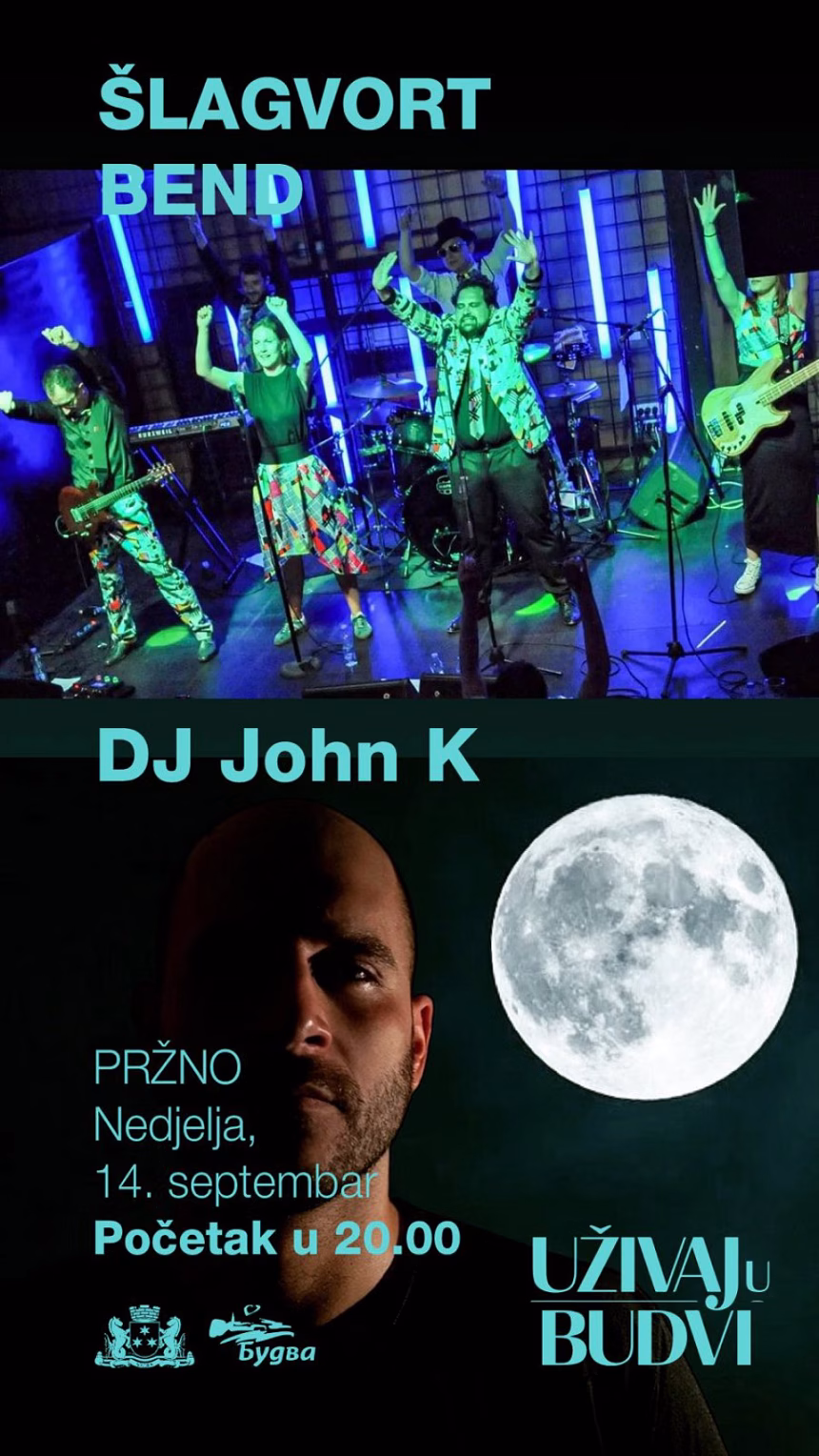 Šlagvort bend i DJ John K – Veče filmske muzike i DJ ritmova u Pržnu