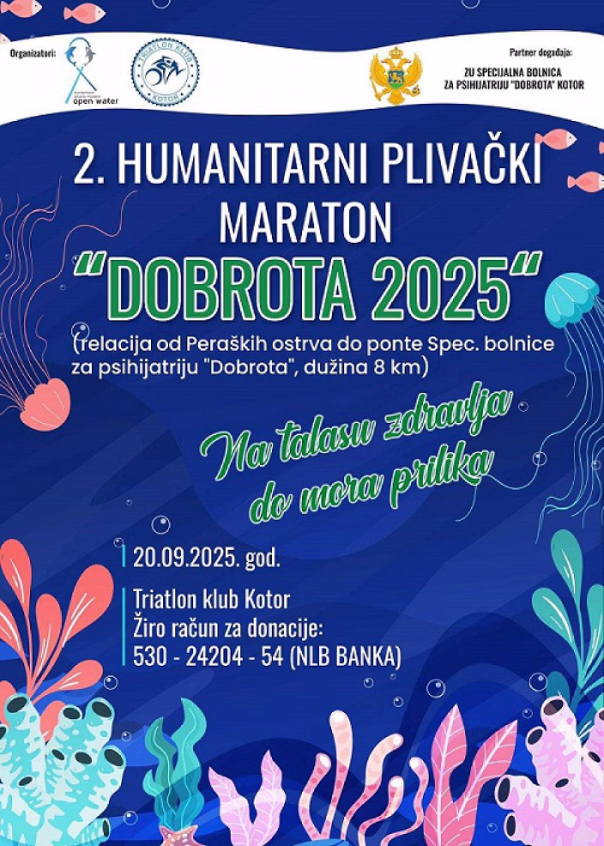“Open Water” na humanitarnom maratonu u Dobroti