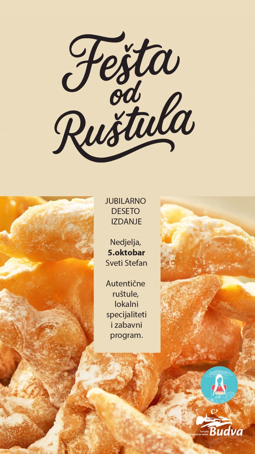 Jubilarna Fešta od ruštula na Svetom Stefanu 5. oktobra