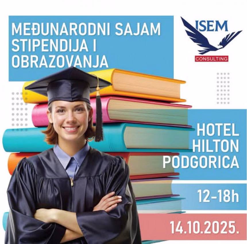 Međunarodni sajam stipendija i obrazovanja 14. oktobra u Podgorici