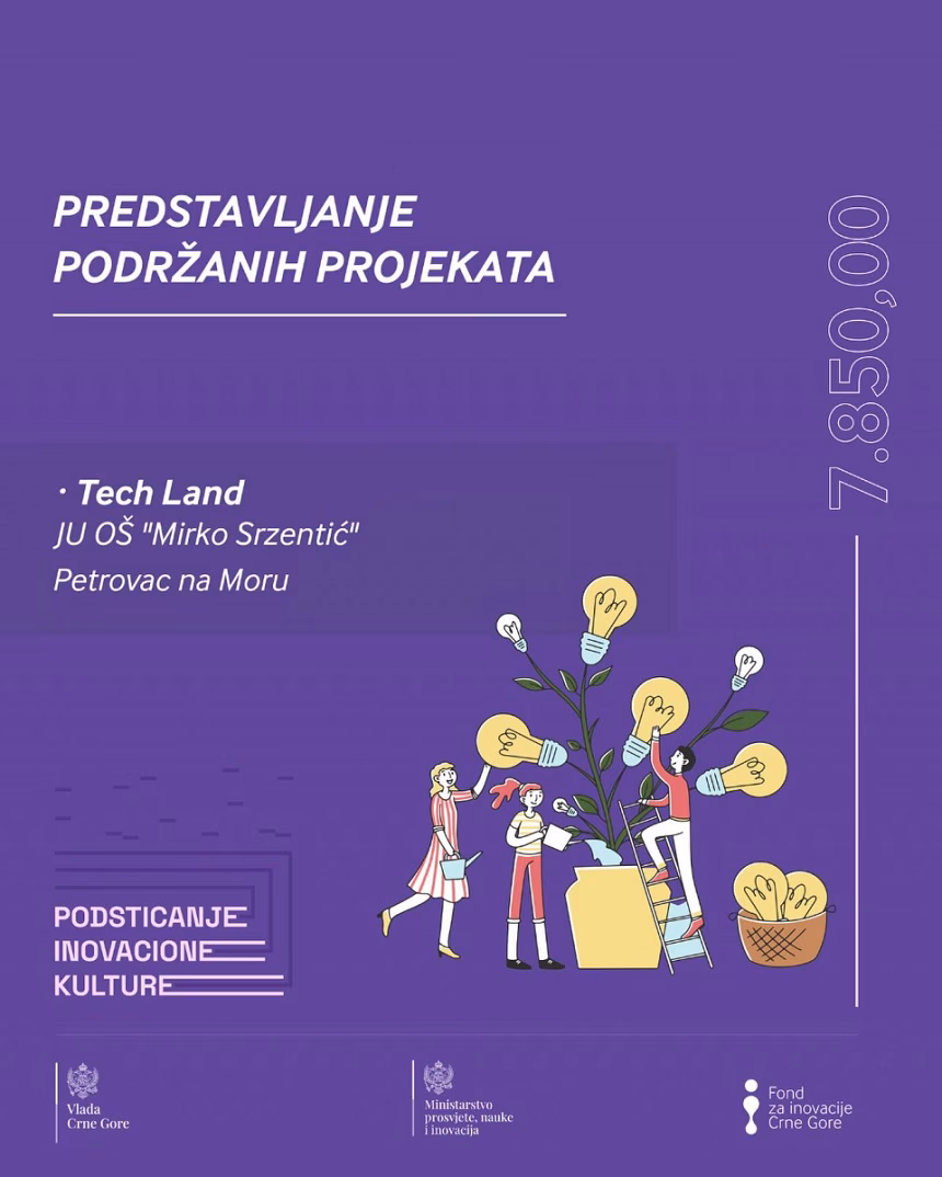 Fond za inovacije podržao projekat OŠ „Mirko Srzentić“