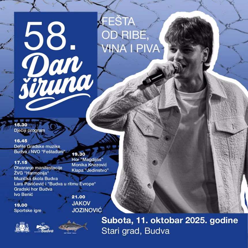 Dan Širuna: Riba, vino, pivo, bogat zabavni program i koncert Jakova Jozinovića