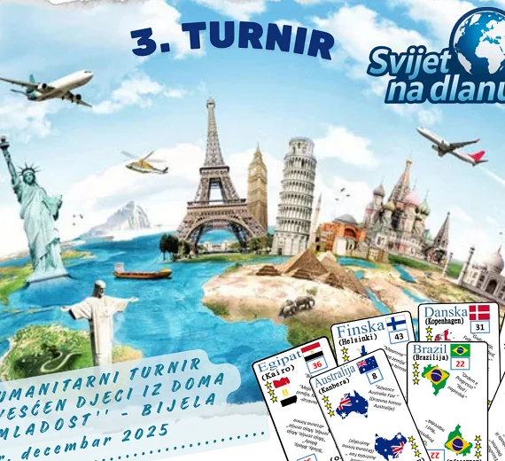 Budva i Petrovac se pridružuju humanitarnom turniru „Svijet na dlanu“