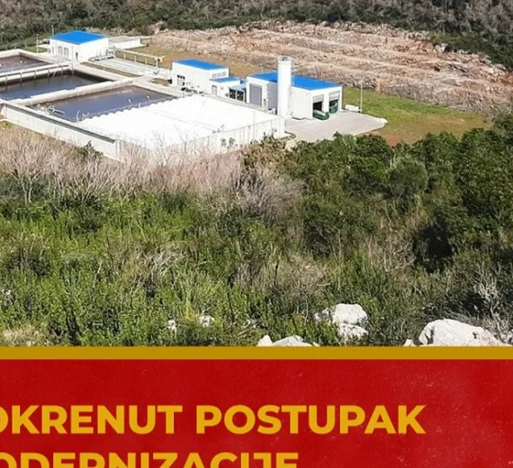 Pokrenut postupak modernizacije postrojenja za prečišćavanje otpadnih voda za Kotor i Tivat