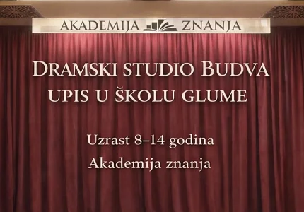 Škola glume počinje sa radom danas u Akademiji znanja