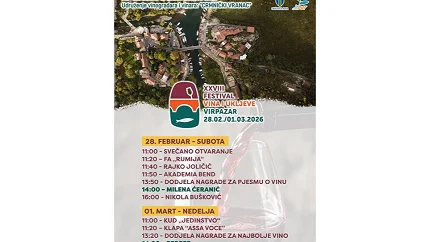 Festival vina i ukljeve 28. februara i 1. marta