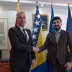 Predsjednik Opštine Budva Nikola Jovanović primio ambasadora BiH Branimira Jukića