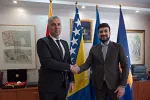 Predsjednik Opštine Budva Nikola Jovanović primio ambasadora BiH Branimira Jukića