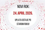 Rok za predaju PD prijava i finansijskih iskaza pomjeren do 24. aprila 2026. godine