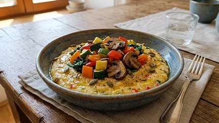 Posna palenta sa šarenim povrćem