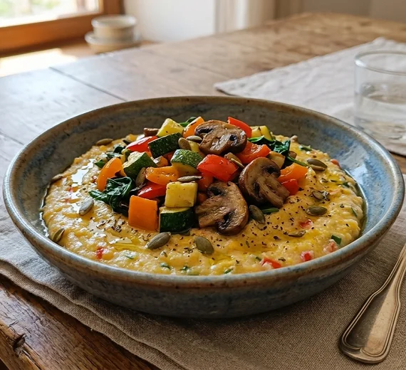 Posna palenta sa šarenim povrćem