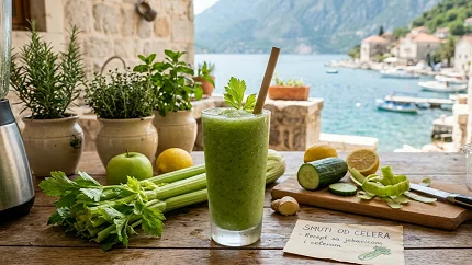 Okrepljujući zeleni smuti sa celerom