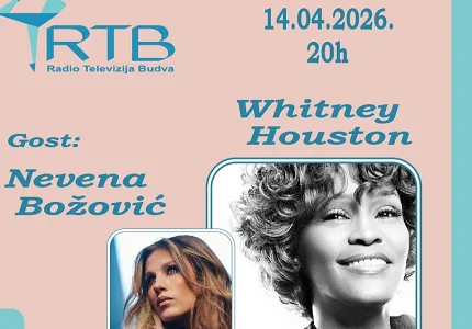 Muzički almanah sjutra na Radiju Budva: Priča o Whitney Houston i gostovanje Nevene Božović